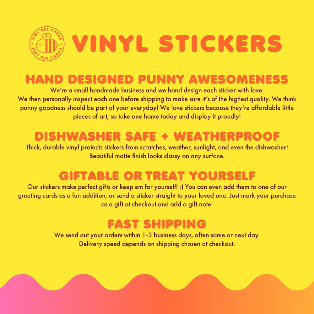 Anxiety! Rainbow Funny Mental Health Vinyl Sticker