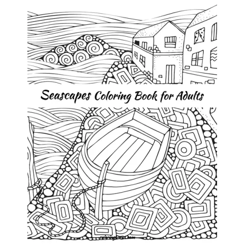Seascapes Coloring Book for Adults - Paperback